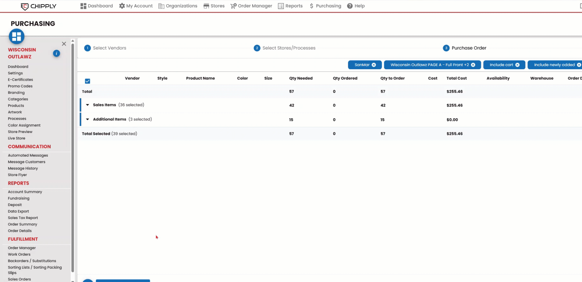 Add Sale order Numbe rto additional products on po