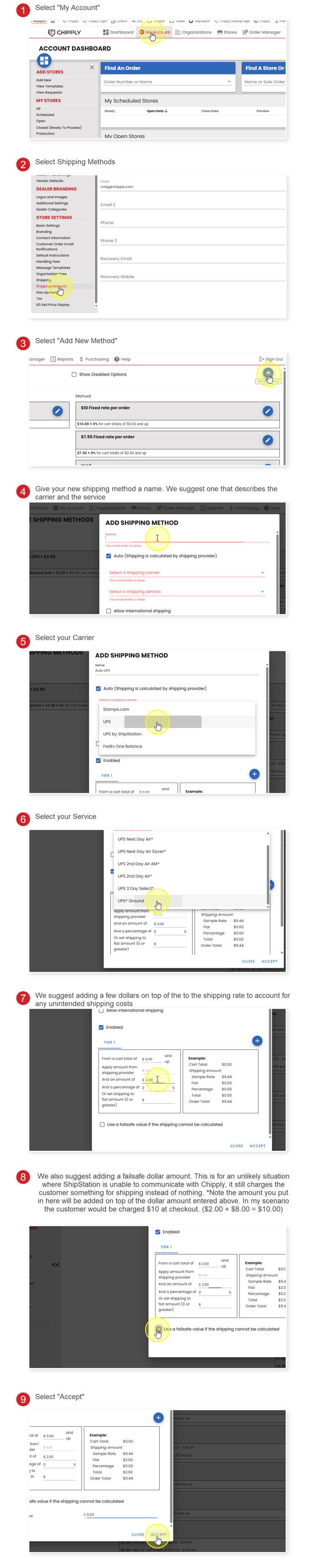 Auto Shipping Method