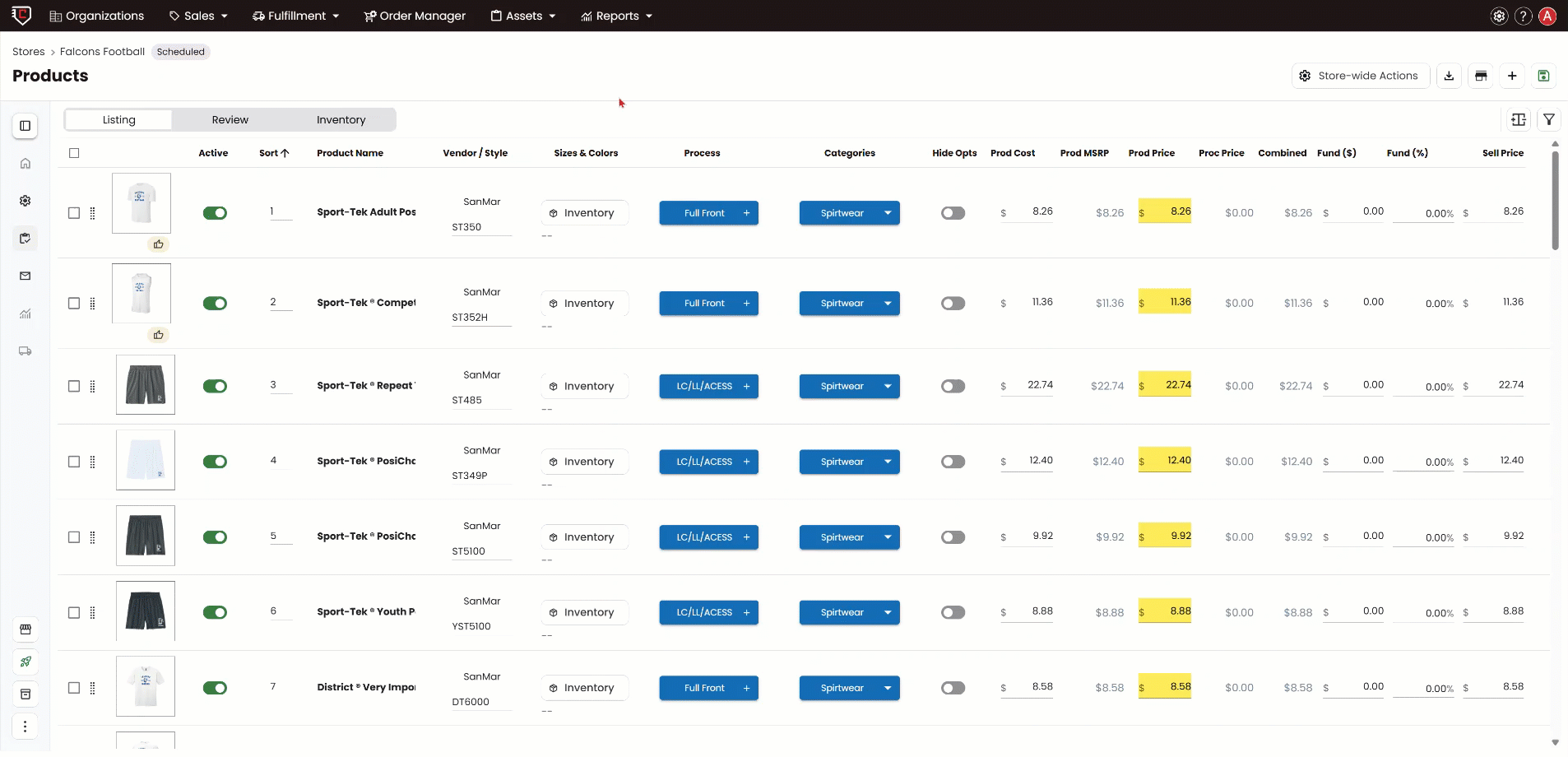 How to Assign Multiple Products to a Process or Assign Multiple Processes to Multiple Products