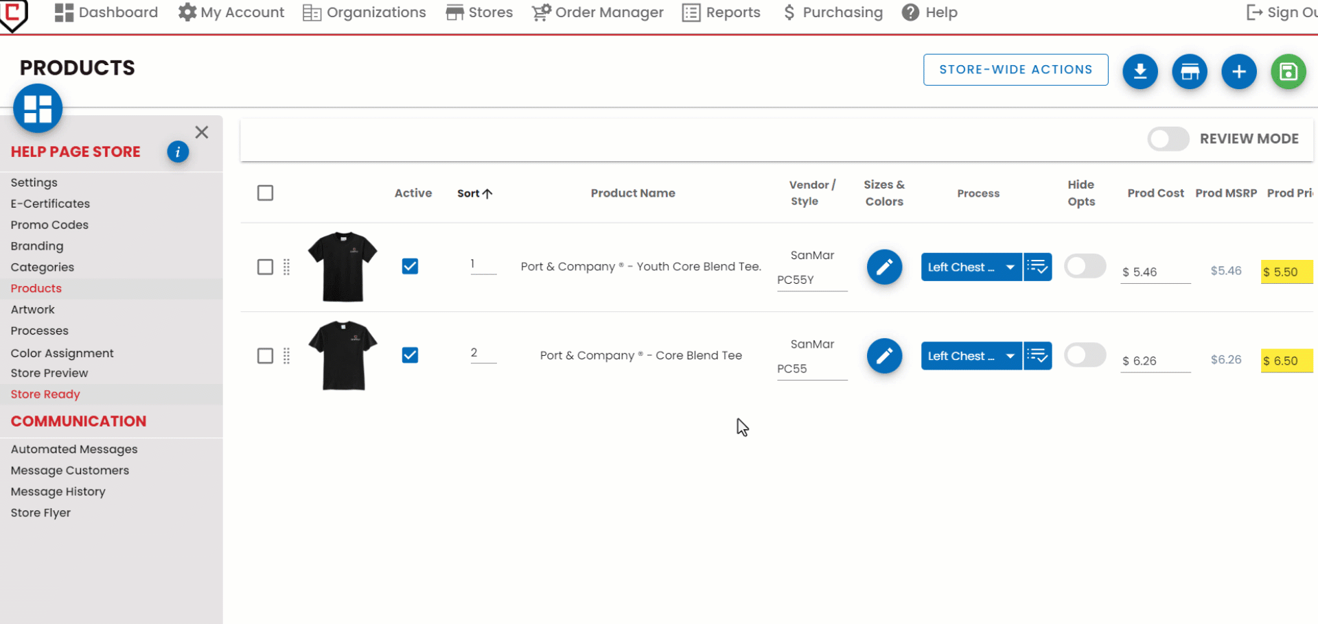 Renaming a Product