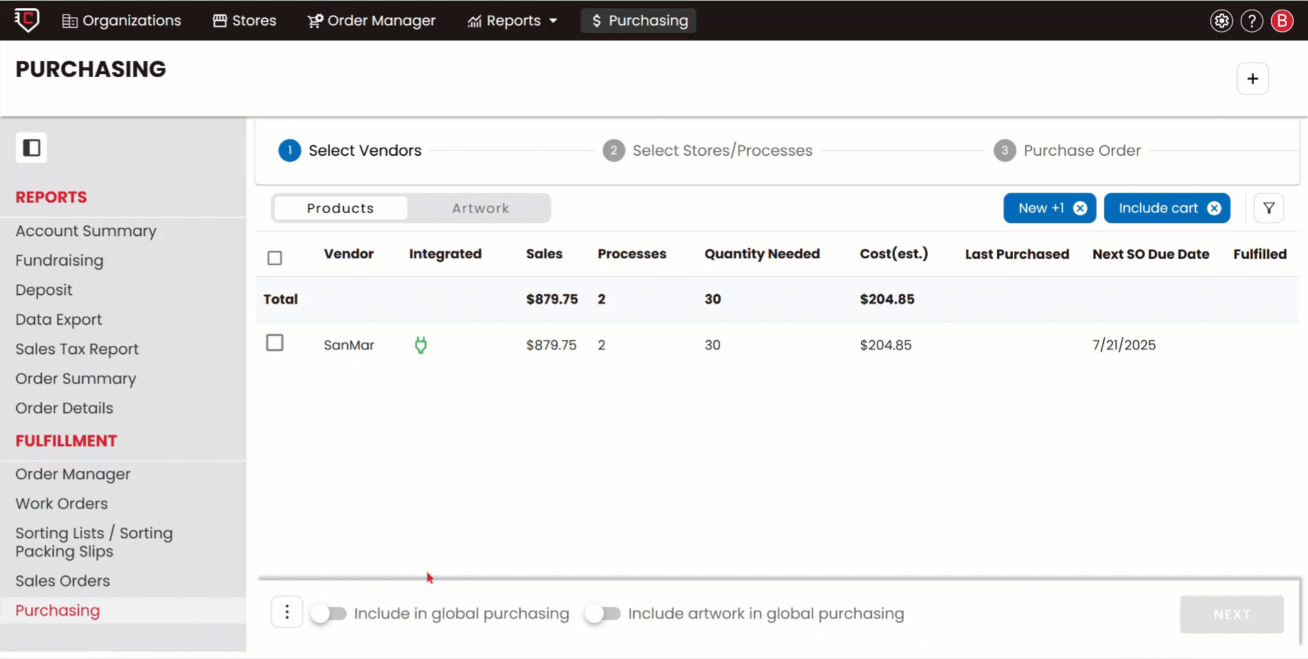 Update product status