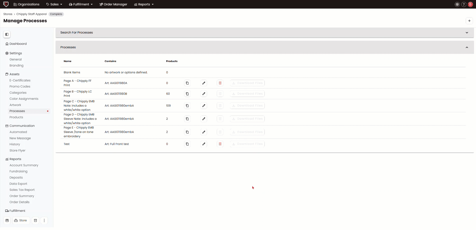 add a process price