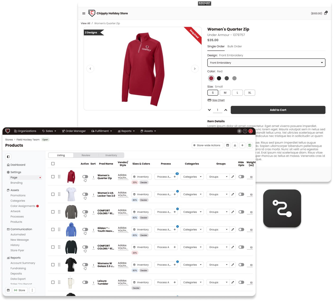 manage products on your online store