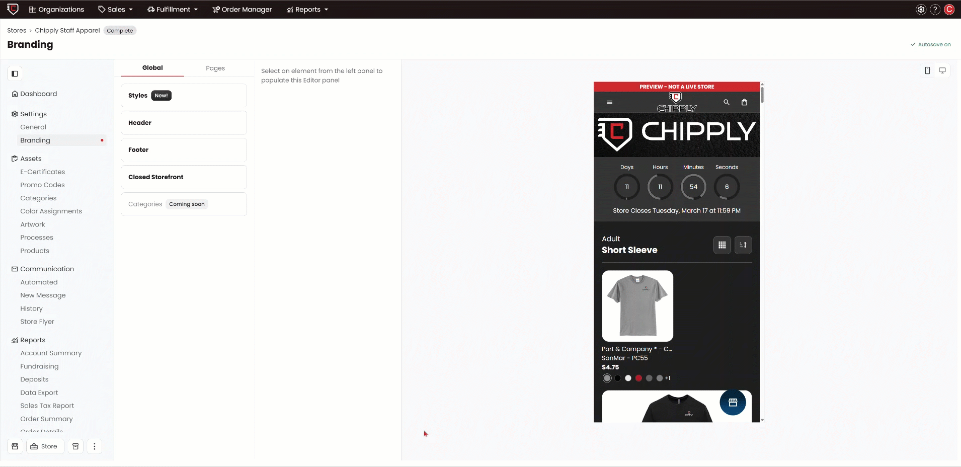 how to display options